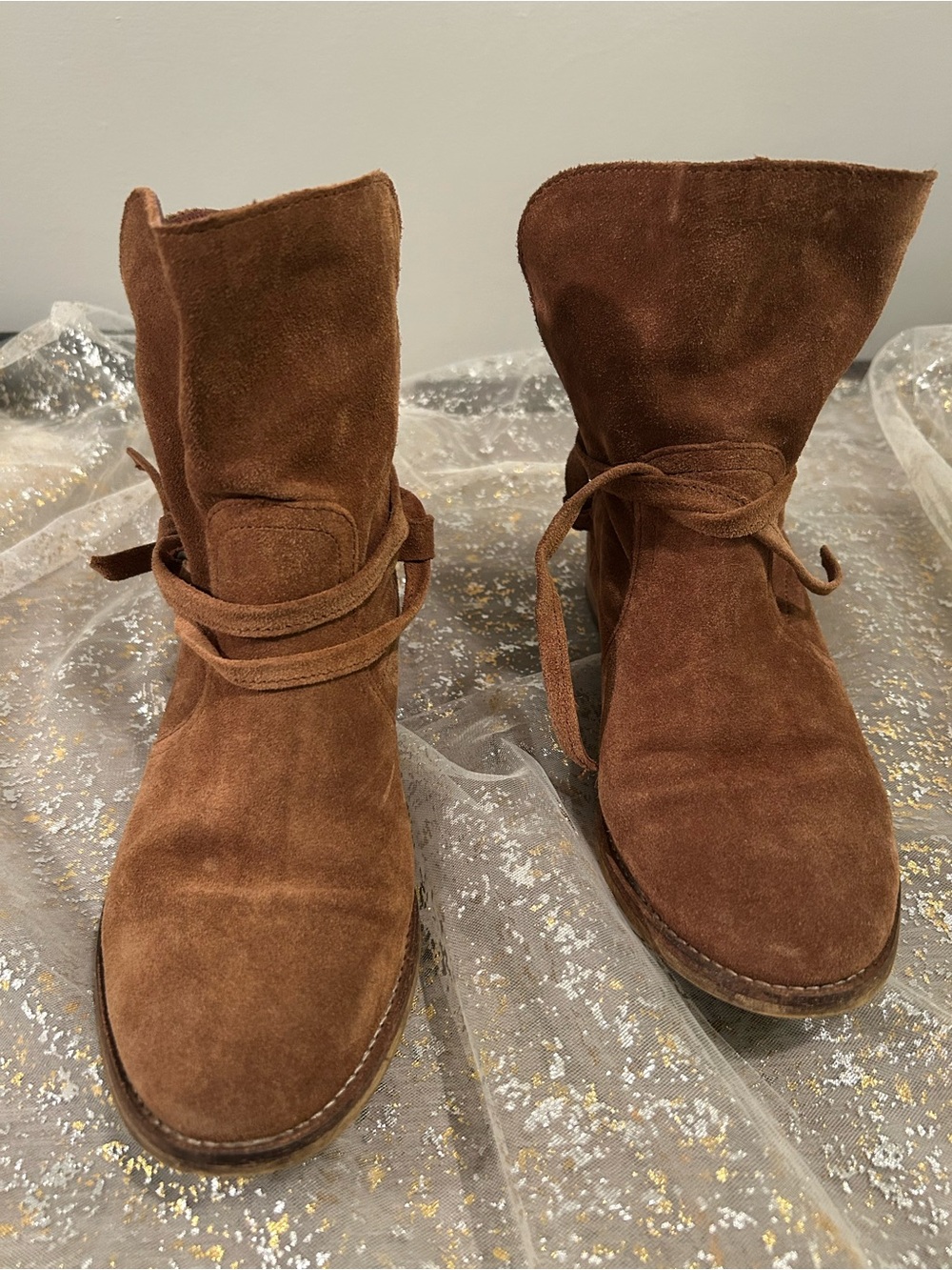 Vintage Gortz Soft Brown Suede Women’s Ankle Boots